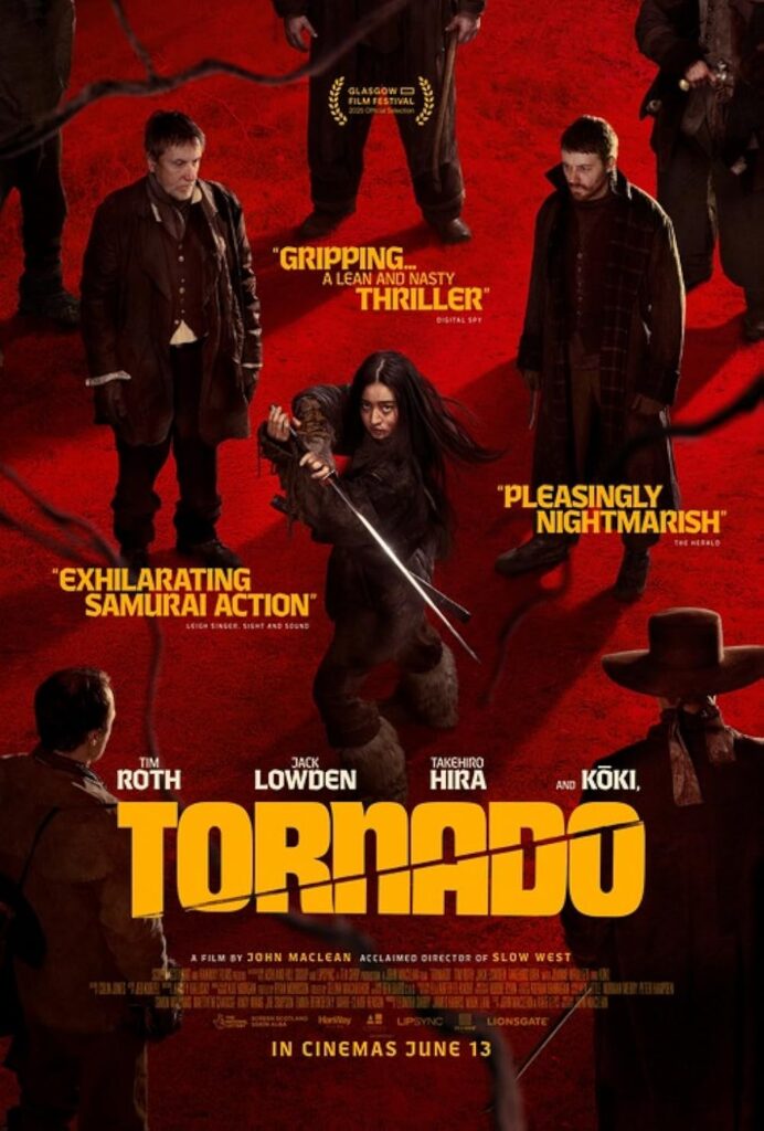 Plakat i foršpan za "Tornado" (2025.) - Tim Roth protiv samuraja