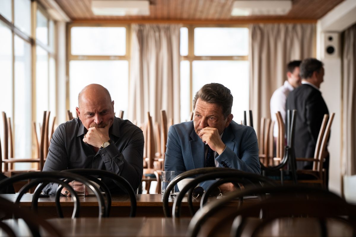 Rene Bitorajac i Dragan Bjelogrlić u filmu "Svadba" Igora Šeregija / produkcija: Eclectica i Viktorija Film