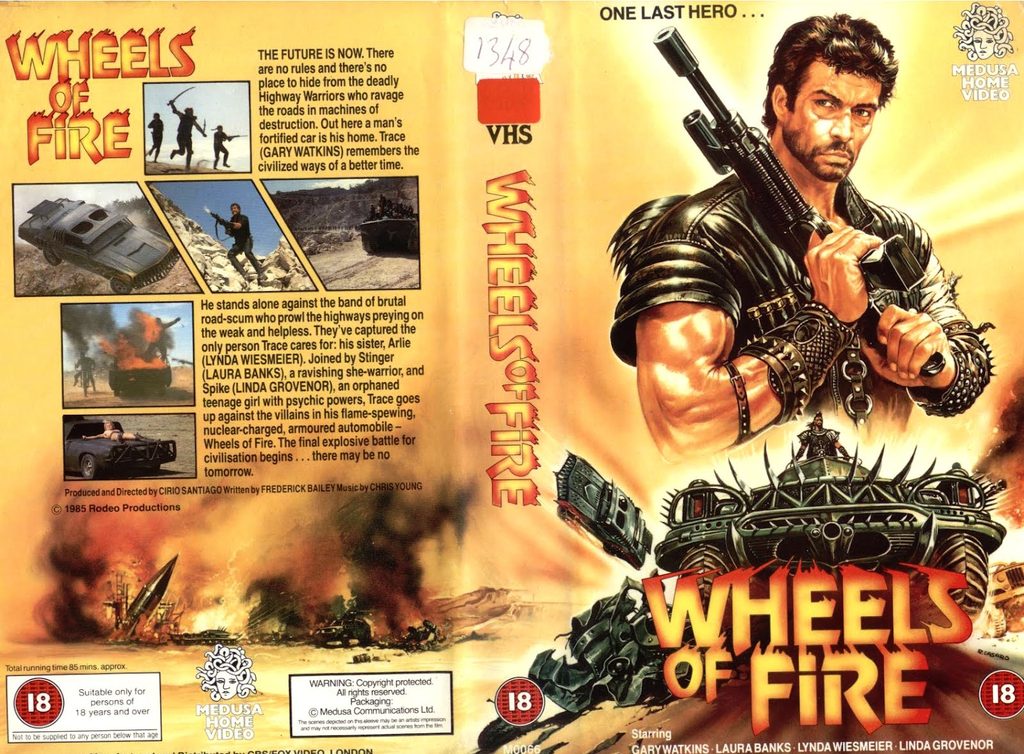 "Wheels of Fire" (1985) VHS izdanje